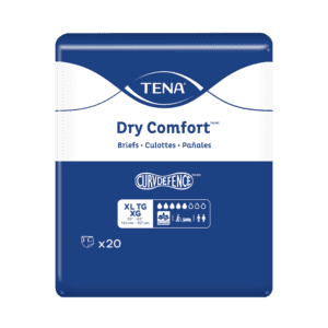 TENA Dry Comfort Incontinence Briefs, Moderate Absorbency, Unisex, X-Large